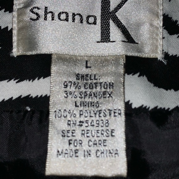 ShanaK black/white zebra trench coat - Picture 9 of 9